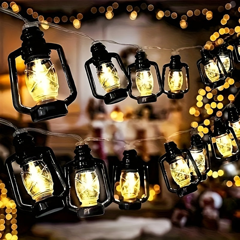 HolidayGlow - Retro LED String Lights for Festive Decor