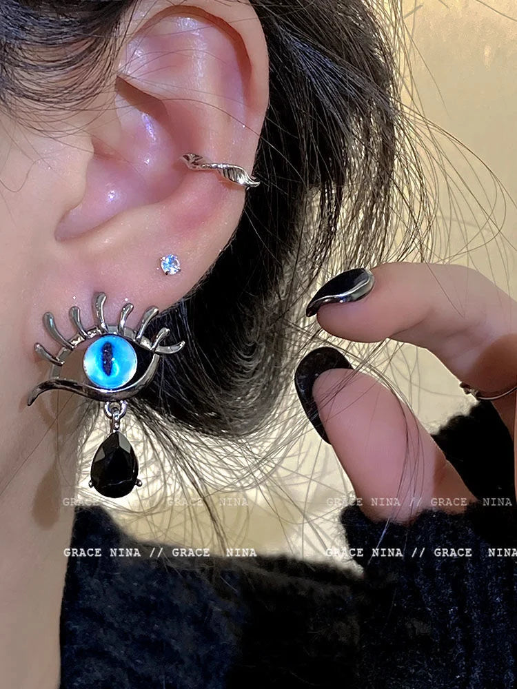 Yara - Boucles d'oreilles mauvais œil élégance