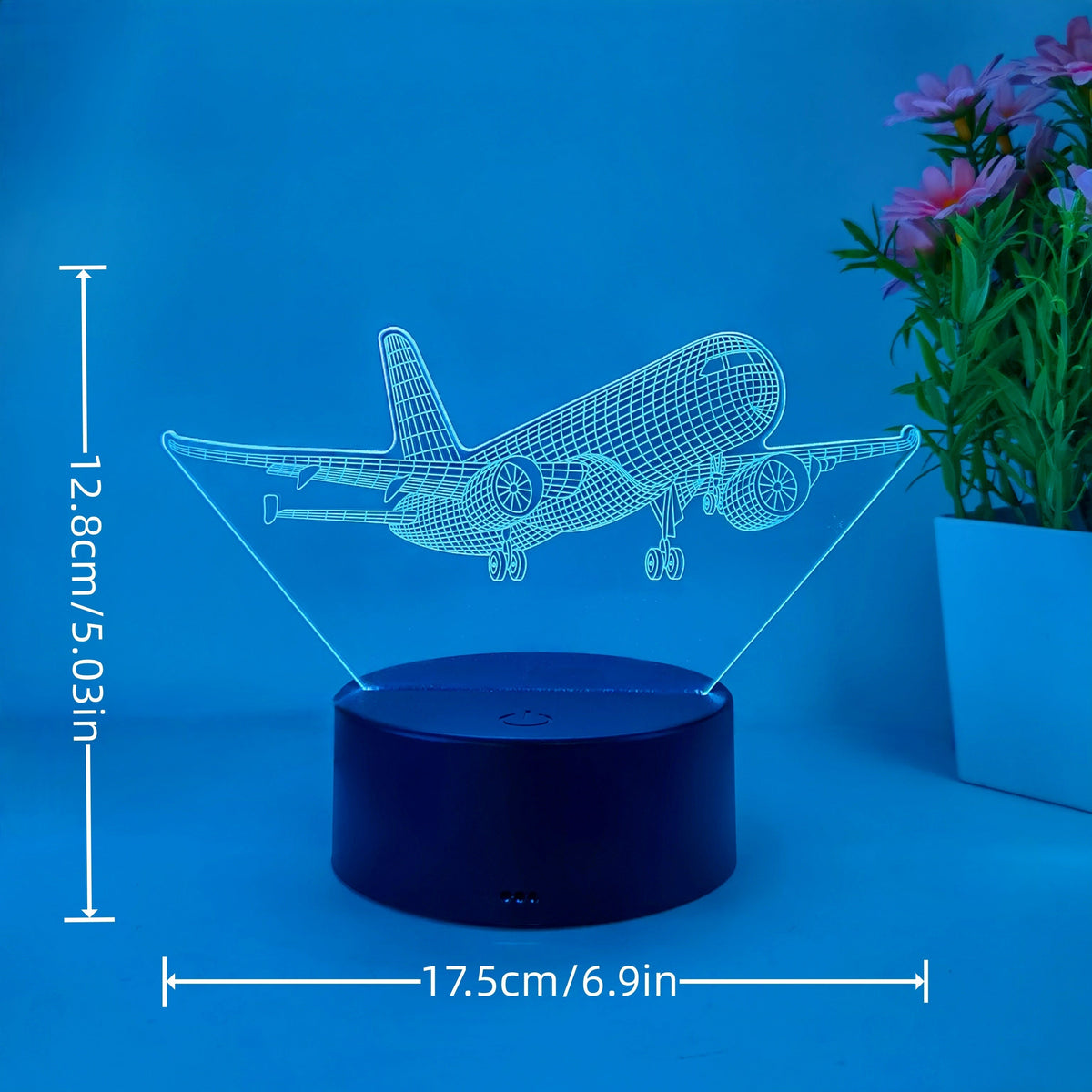 SkyGlow - 3D Airplane LED Night Light with USB Power