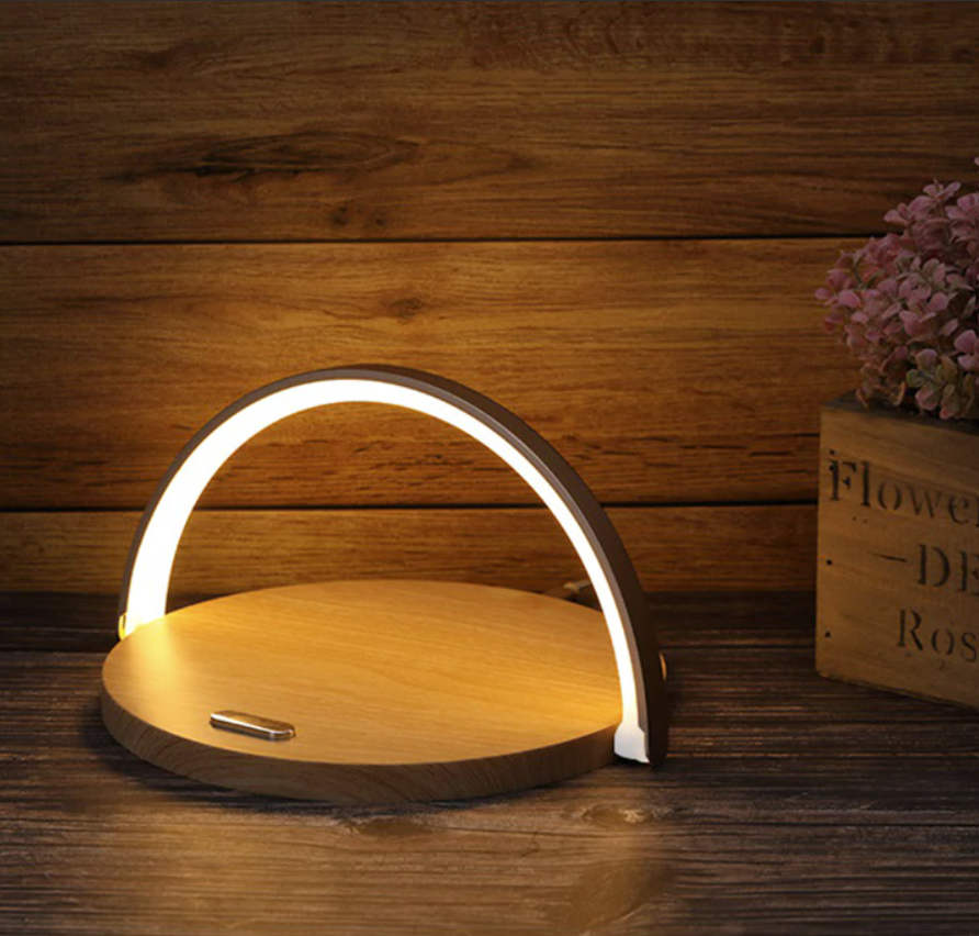 Bowlight Design - Veilleuse 3-en-1 avec Chargeur Qi