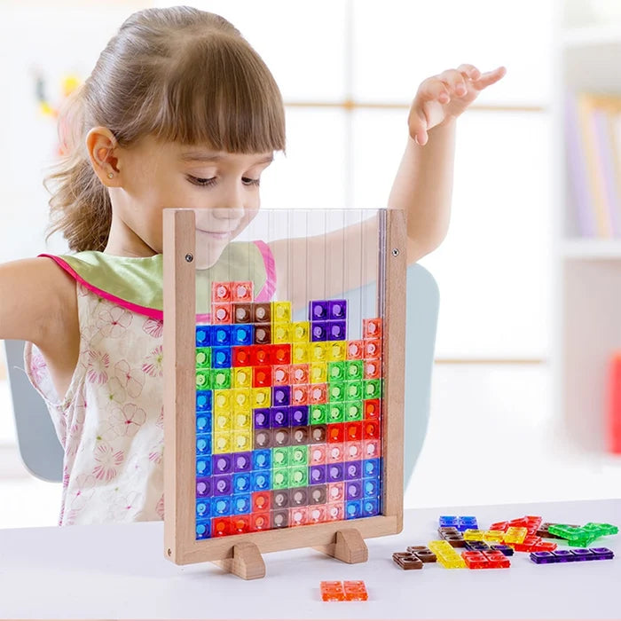 BrainBlocks - Puzzle Blocs en Bois Créatif