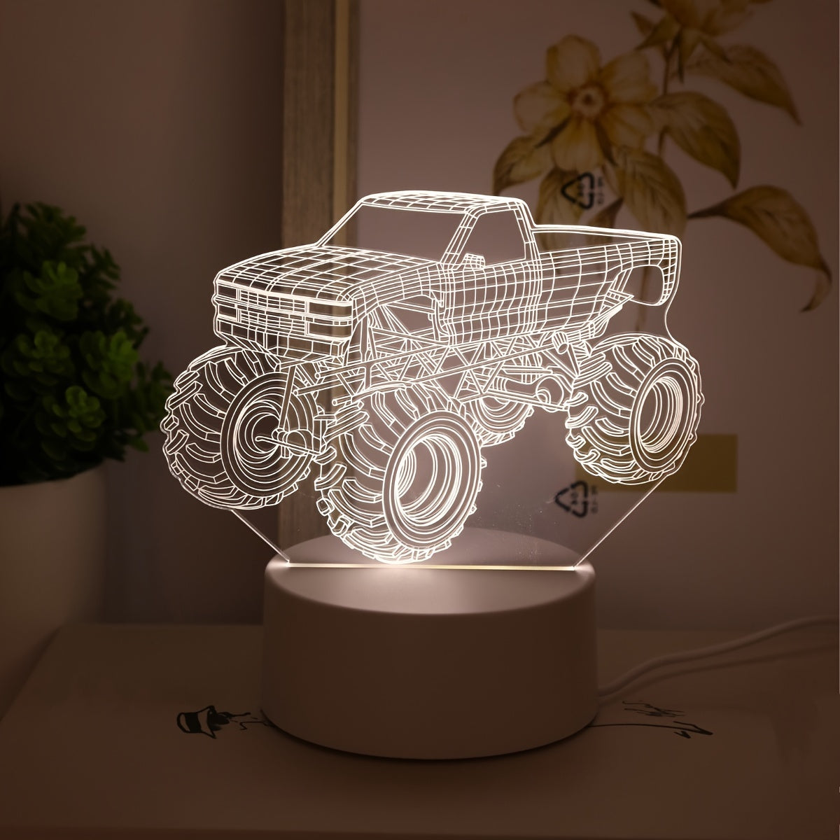 TruckGlow - 3D Monster Truck LED Lamp