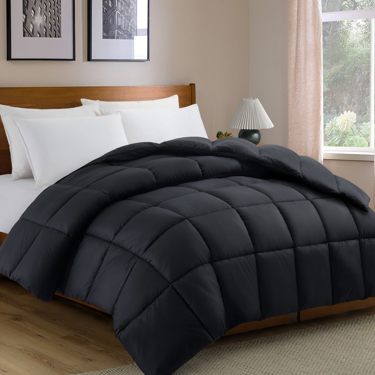 Reversible Duvet - Four-Season Comfort with Microfiber Filling