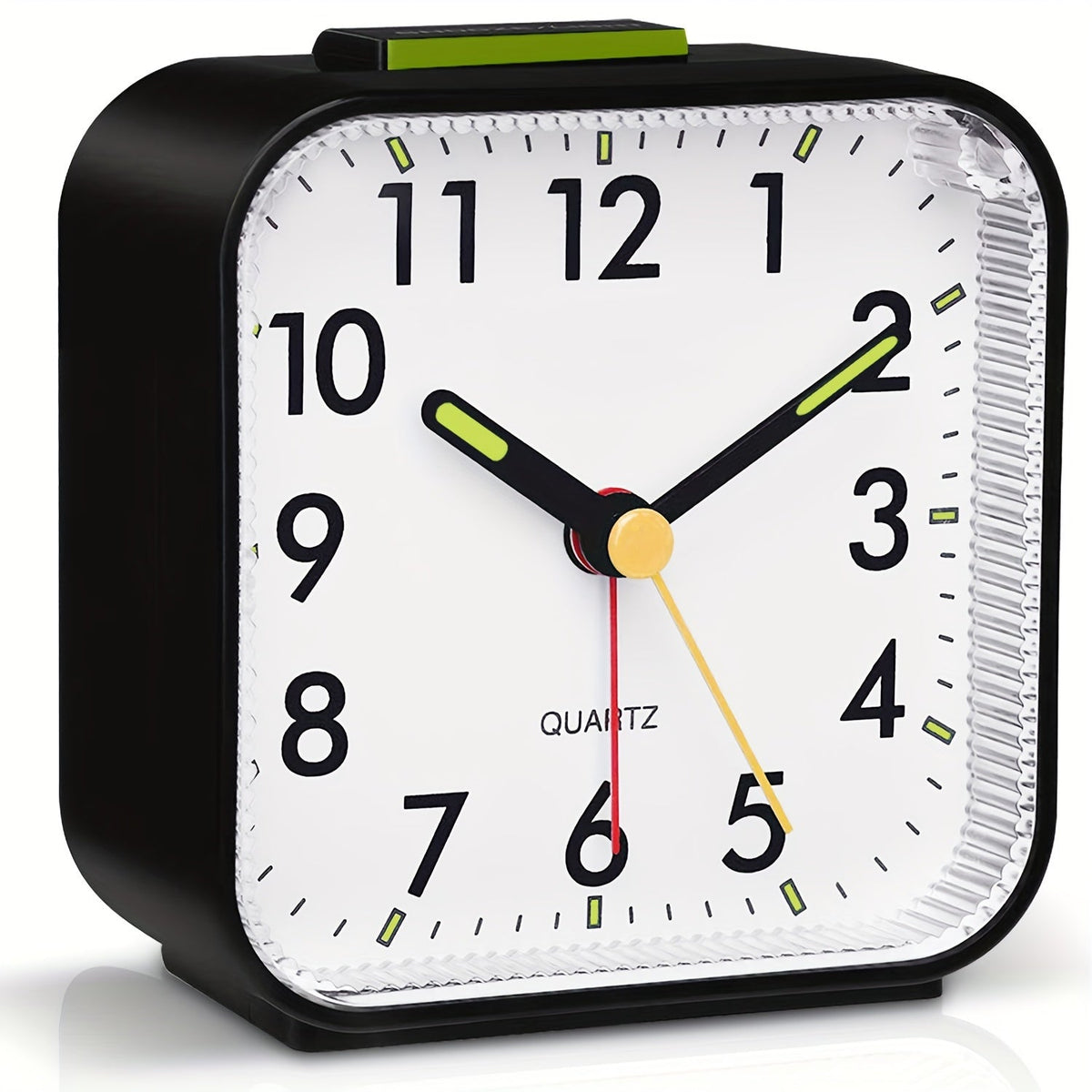 TimeRest - Classic Silent Square Travel Alarm Clock