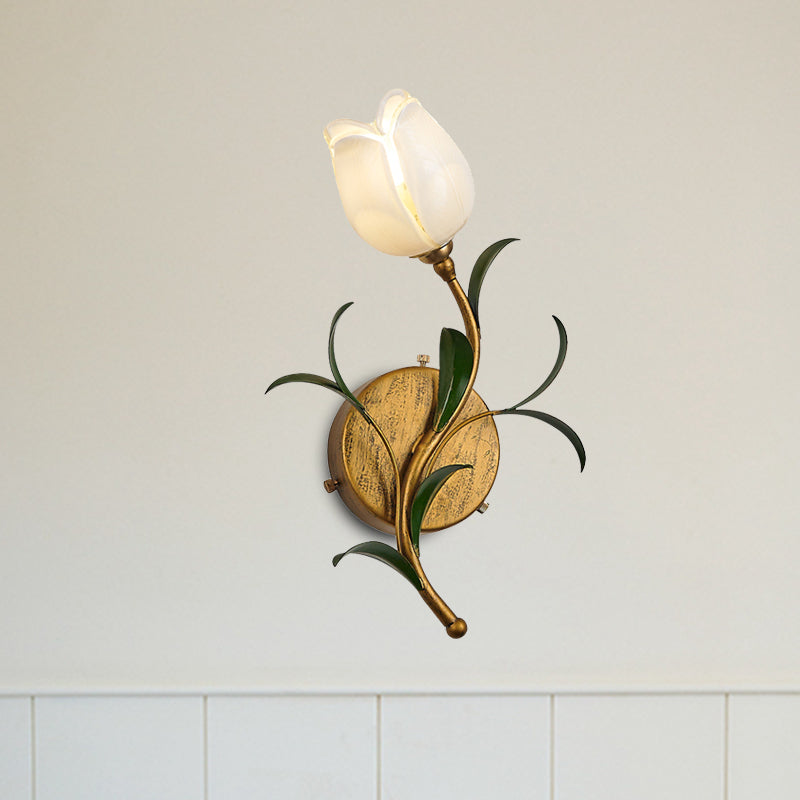 Gwenbloom - Flower Glass Wall Sconce for a Natural Glow
