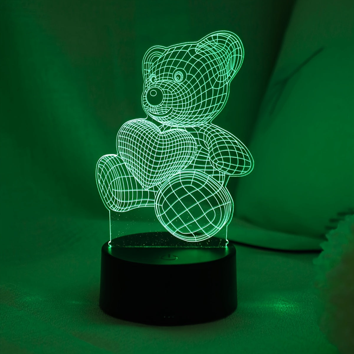 LumiBear - 3D LED Bear Night Light for Kids' Rooms