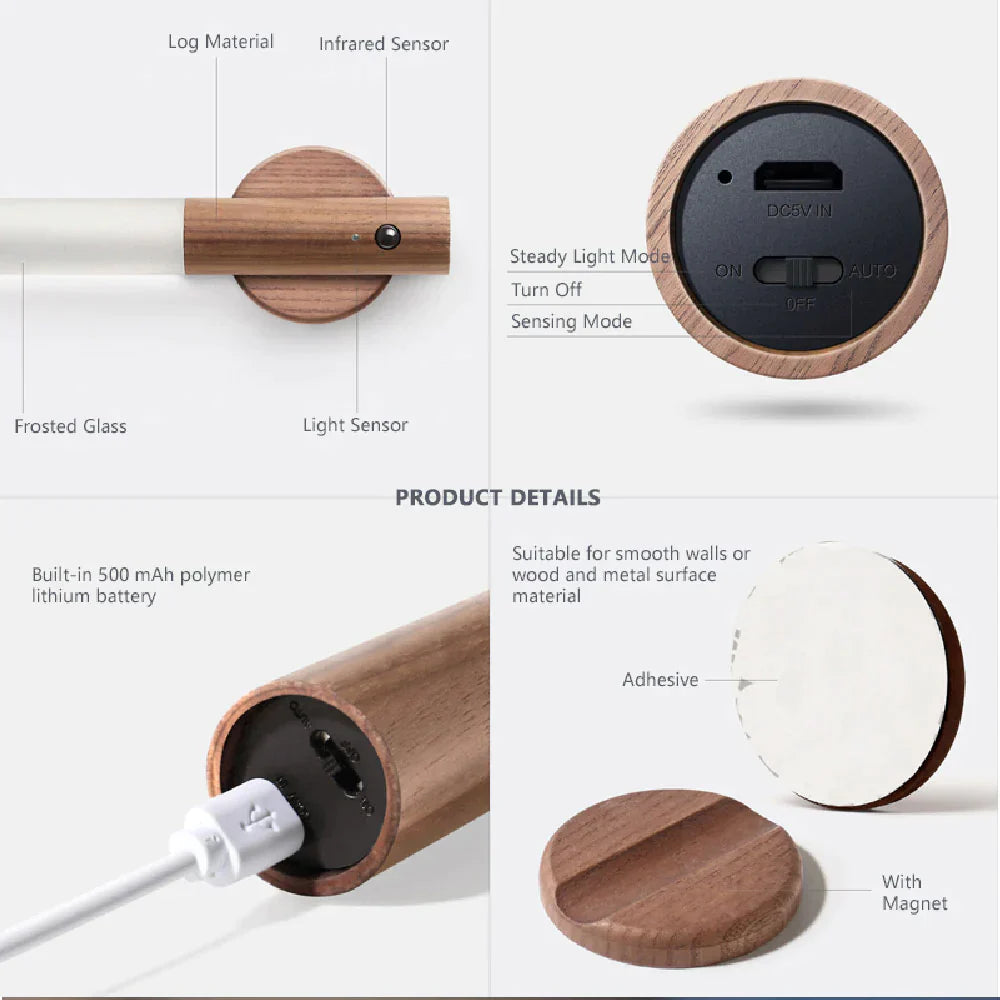 Lightstick - Rechargeable Wireless Wall Light with Motion Sensor