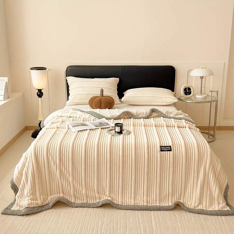 LuxeFleece - Soft Warm Coral Fleece Throw