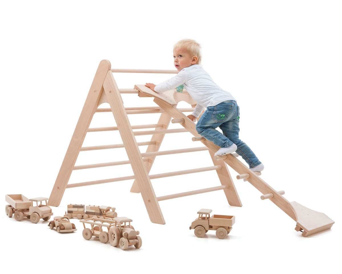 ClimbPlay Frame - Wooden Climbing Frame with Support Stand
