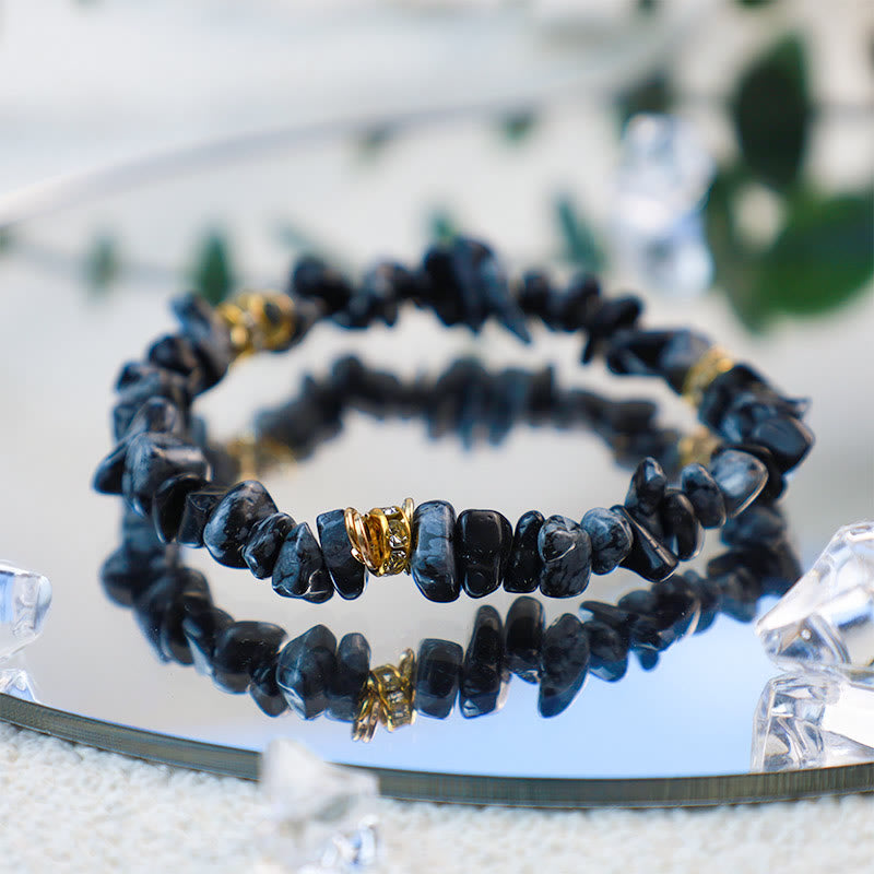 Celine - Bracelet de perles en pierres naturelles et cristaux