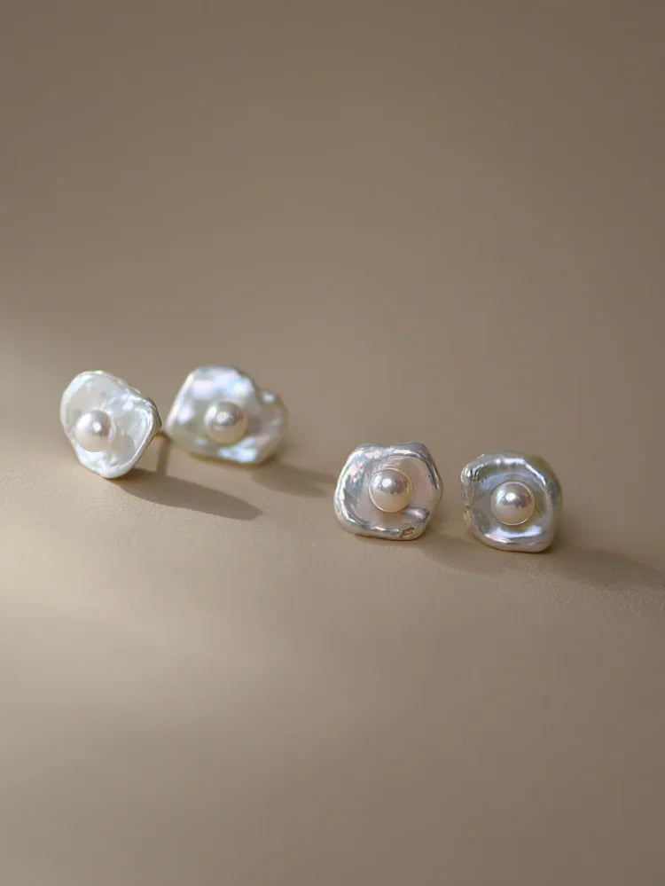 Noa - Boucles en perle baroque, minimalisme et charme