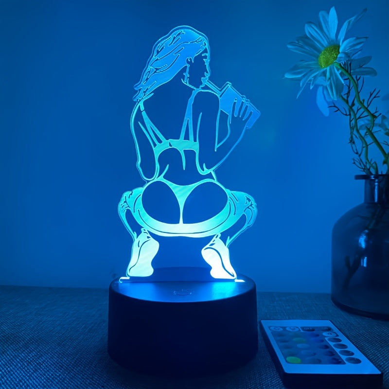 DecoLamp - 3D Table Lamp with 16 Colors and Remote Control