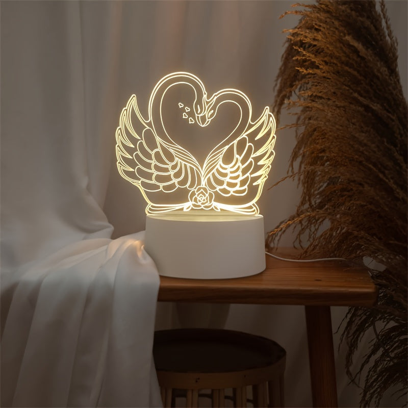SwaneLume - 3D Swan LED USB Table Lamp