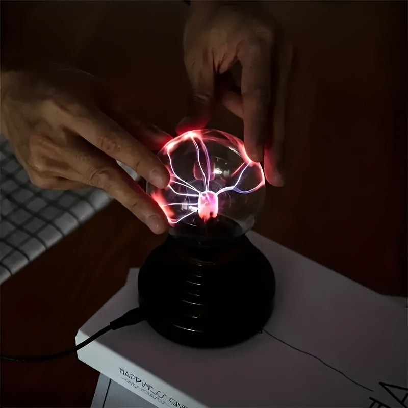 PlasmaGlow - Interactive USB LED Plasma Ball for Ambient Lighting
