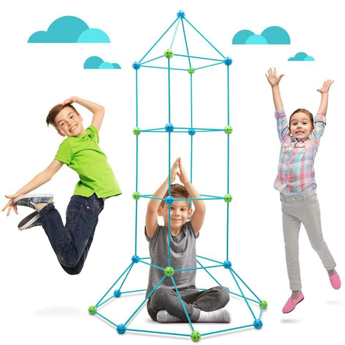 CreativeBuilder Tent - Tente Jeu Créatif Enfants 5 Ans+