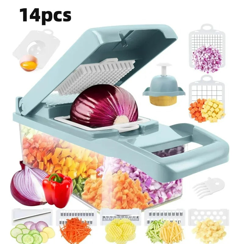 SliceMaster - Coupe-légumes multifonction 14 pièces