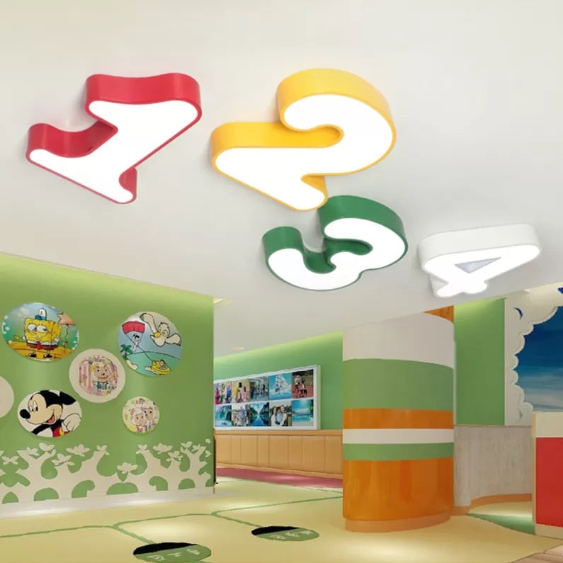 NumberLight - LED Number Ceiling Light for Kids' Rooms