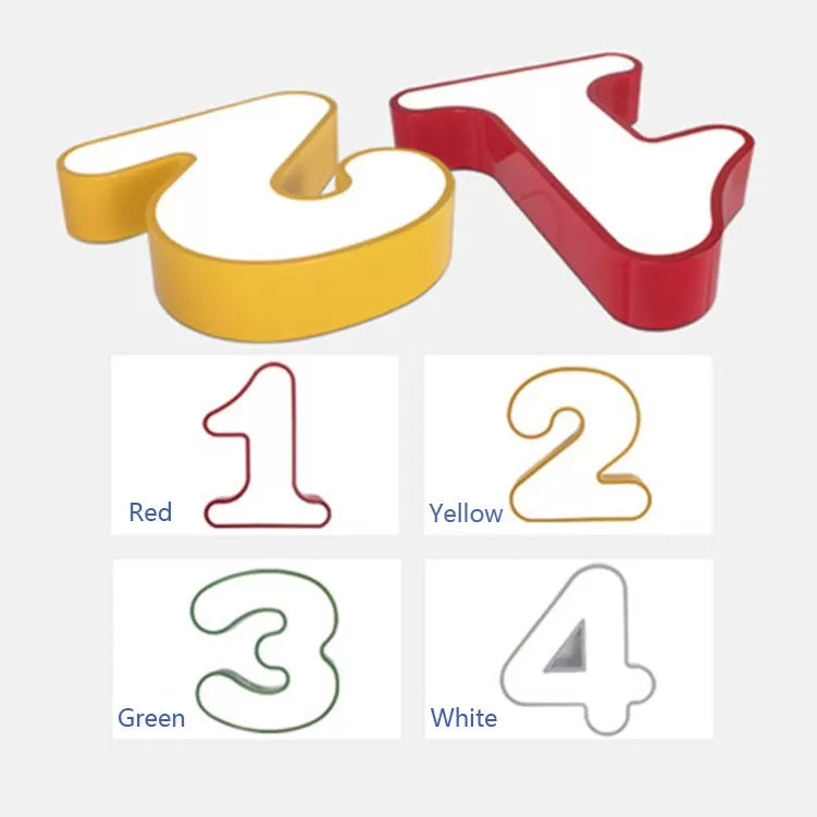NumberLight - LED Number Ceiling Light for Kids' Rooms