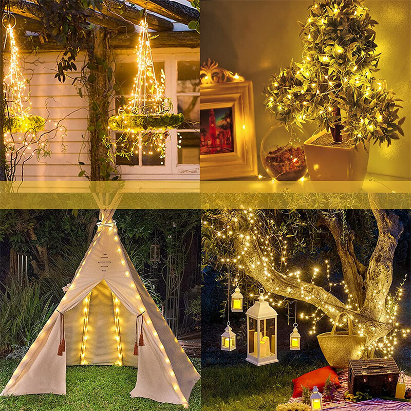 EtoilesSolaires - Solar Star String Lights for Gardens