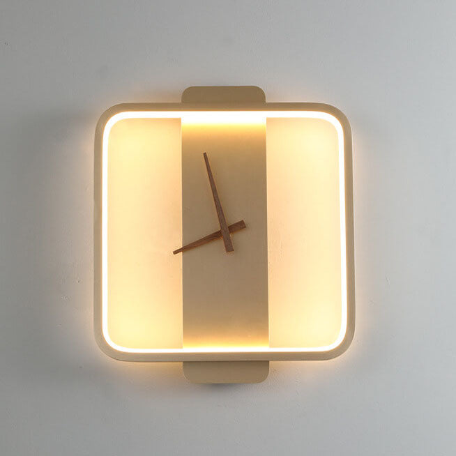 FableGlow - Modern LED Clock-Style Wall Sconce