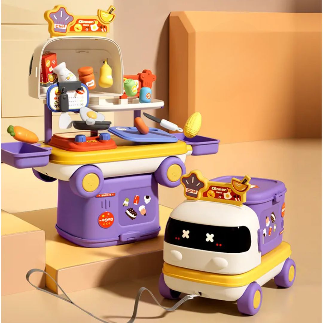 AdventureTruck - 2-in-1 Toy Truck and Creative Play Station