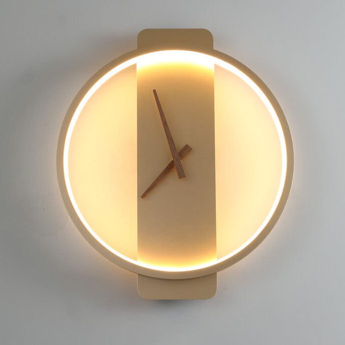 FableGlow - Modern LED Clock-Style Wall Sconce