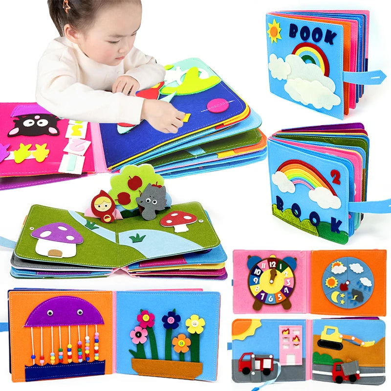 JollyTouch - 3D Montessori Activity Board, Sensory Toy for Babies 0-3 Years