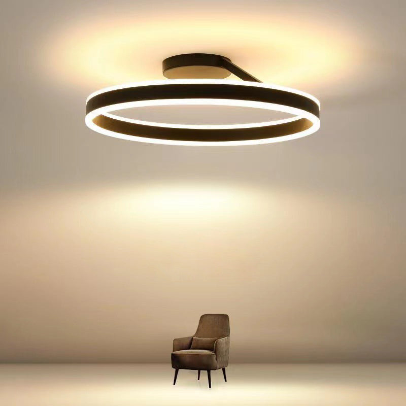 ArishaGlow - Luxury Gold LED Ceiling Light for Living Room and Bedroom