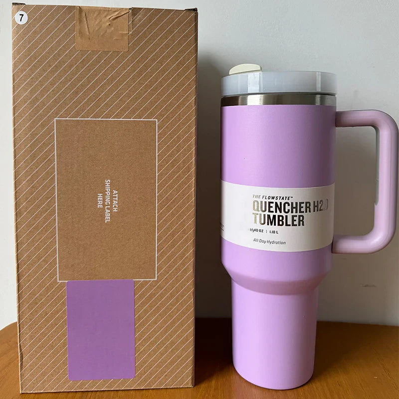 HydratePro - 1180ml Insulated Water Bottle with FlowState Lid