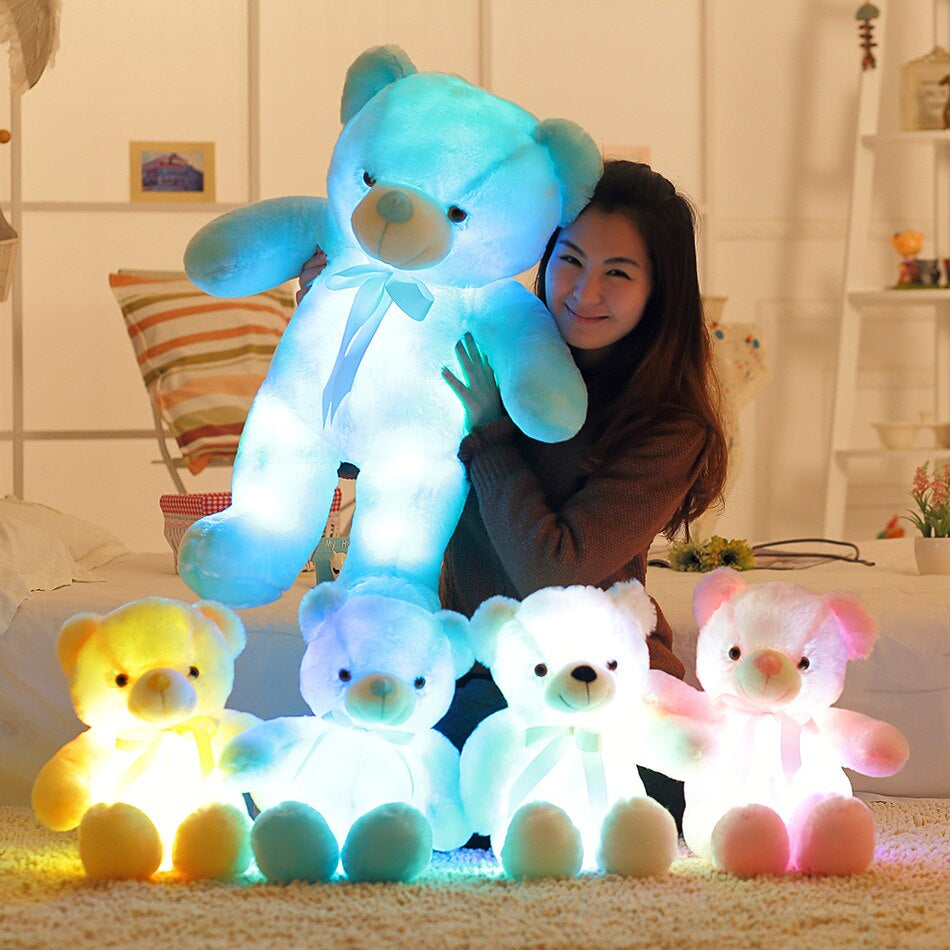 GlowBuddy - Cuddly LED Night Light Teddy Bear for Kids