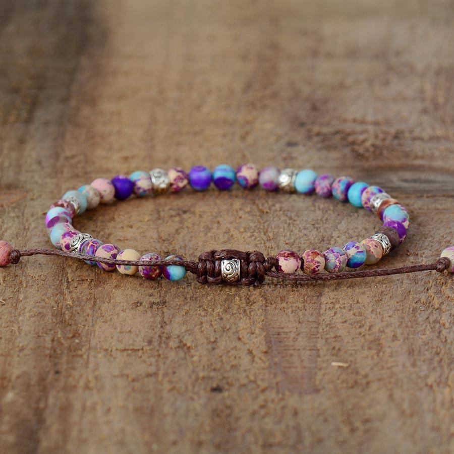 Energy - Natural Jasper Stone Bead Bracelet
