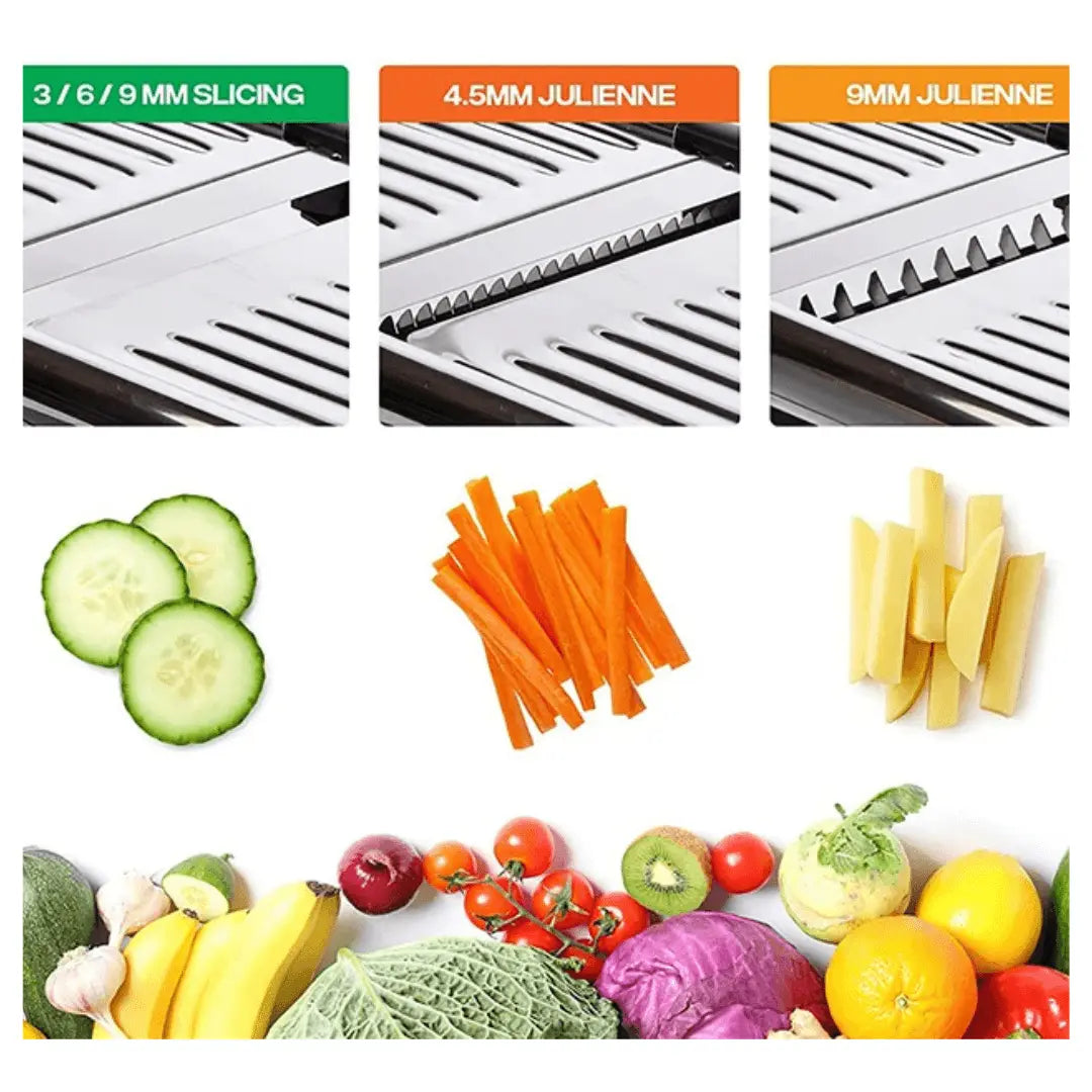 PrecisionSlice - Mandoline élégante en acier inoxydable
