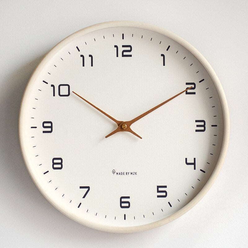 Kallvira - Solid Wood Scandinavian Wall Clock with Timeless Design