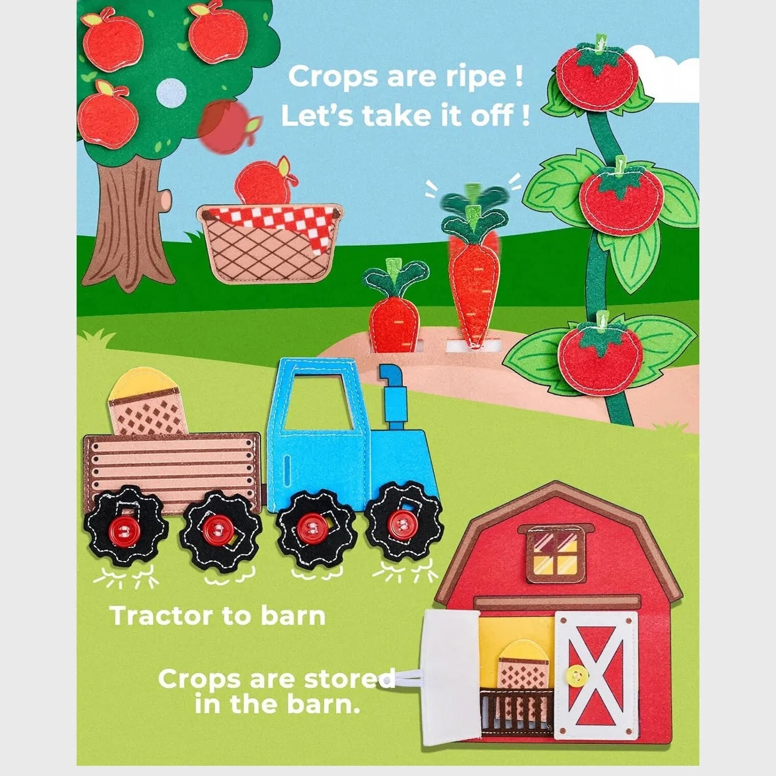 MeadowTots - Montessori Farm Animals Activity Book