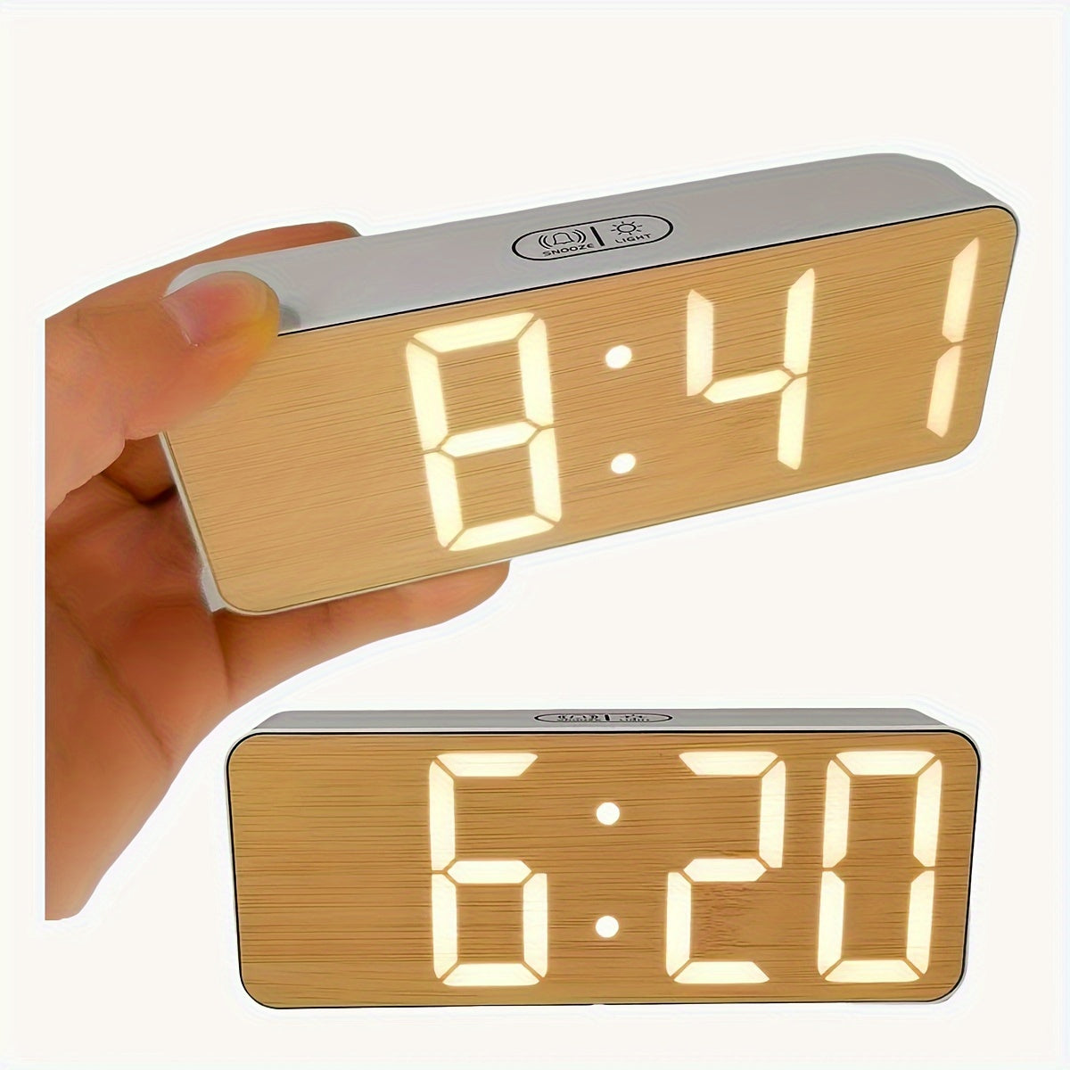 TimeGlow - Elegant LED Alarm Clock with Adjustable Brightness