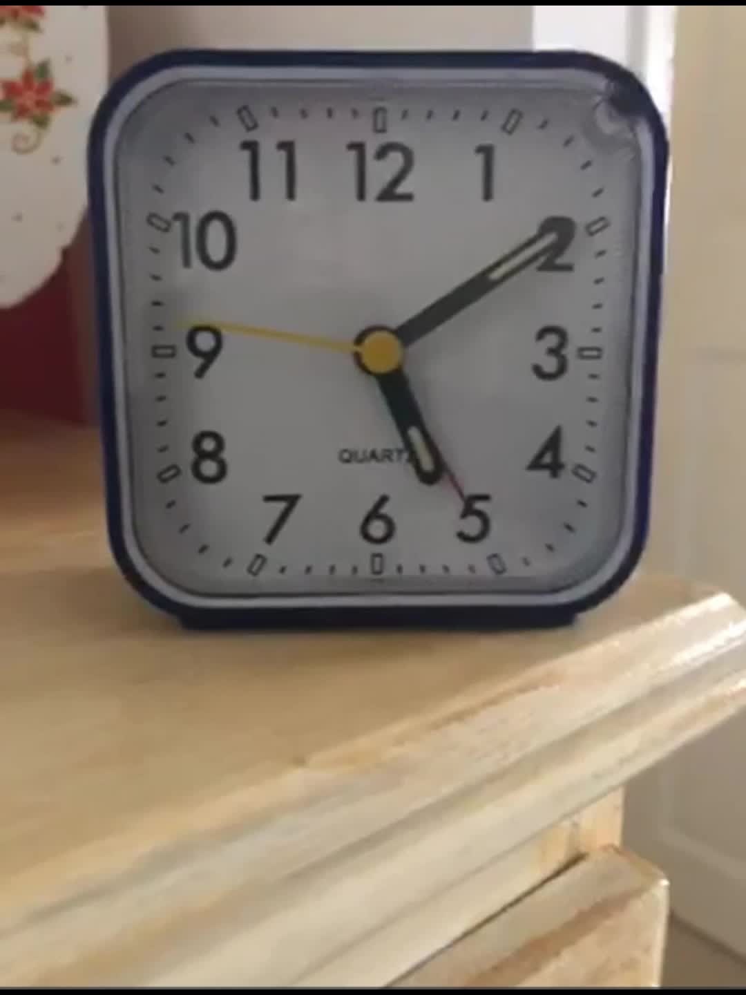 TimeRest - Classic Silent Square Travel Alarm Clock