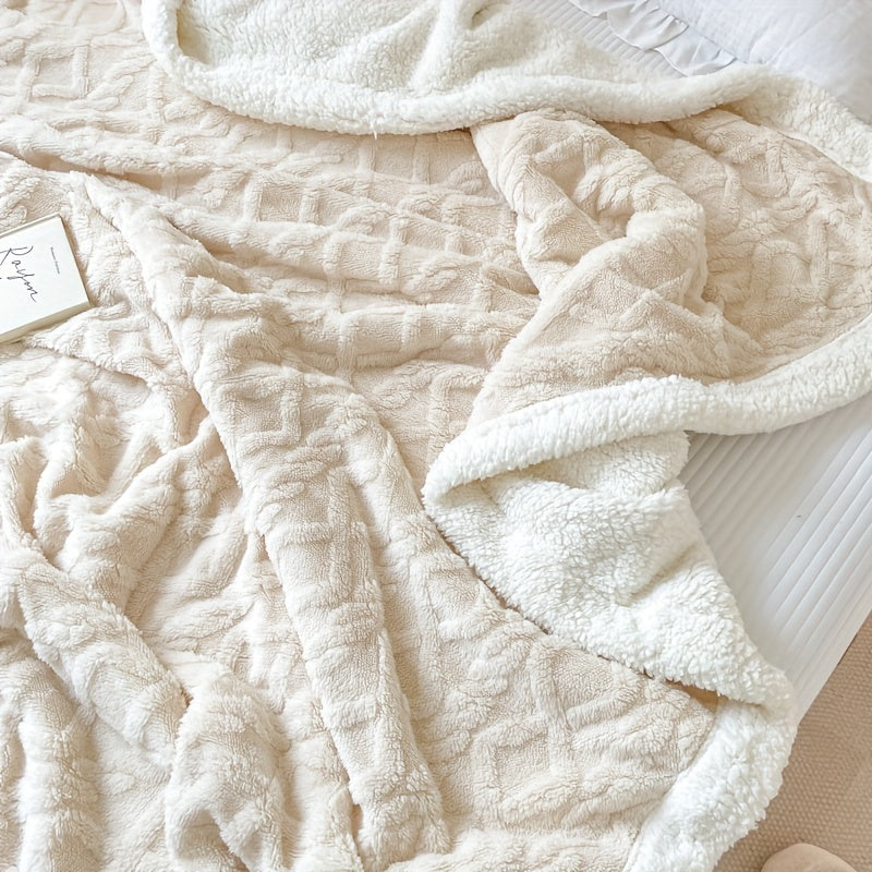 HearthWeave - Reversible Fleece Throw Blanket for Cozy Comfort