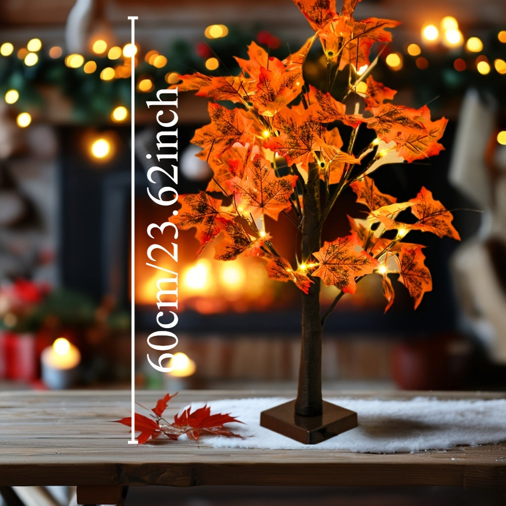 MapleGlow - LED Maple Table Lamp with USB Connection