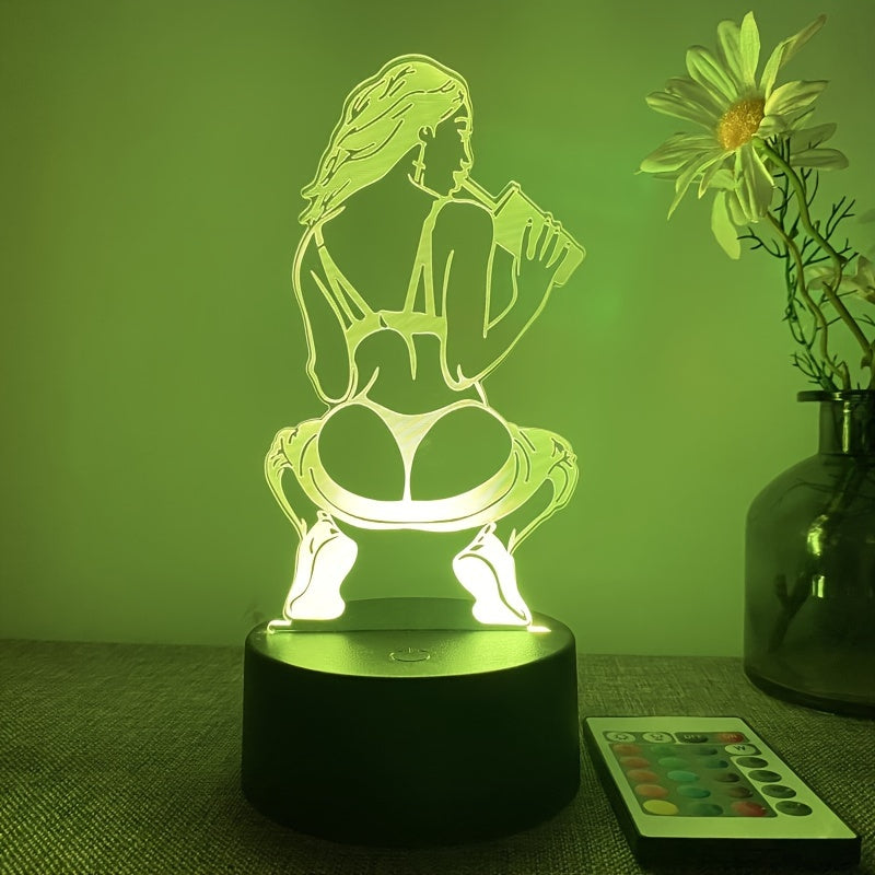 DecoLamp - 3D Table Lamp with 16 Colors and Remote Control