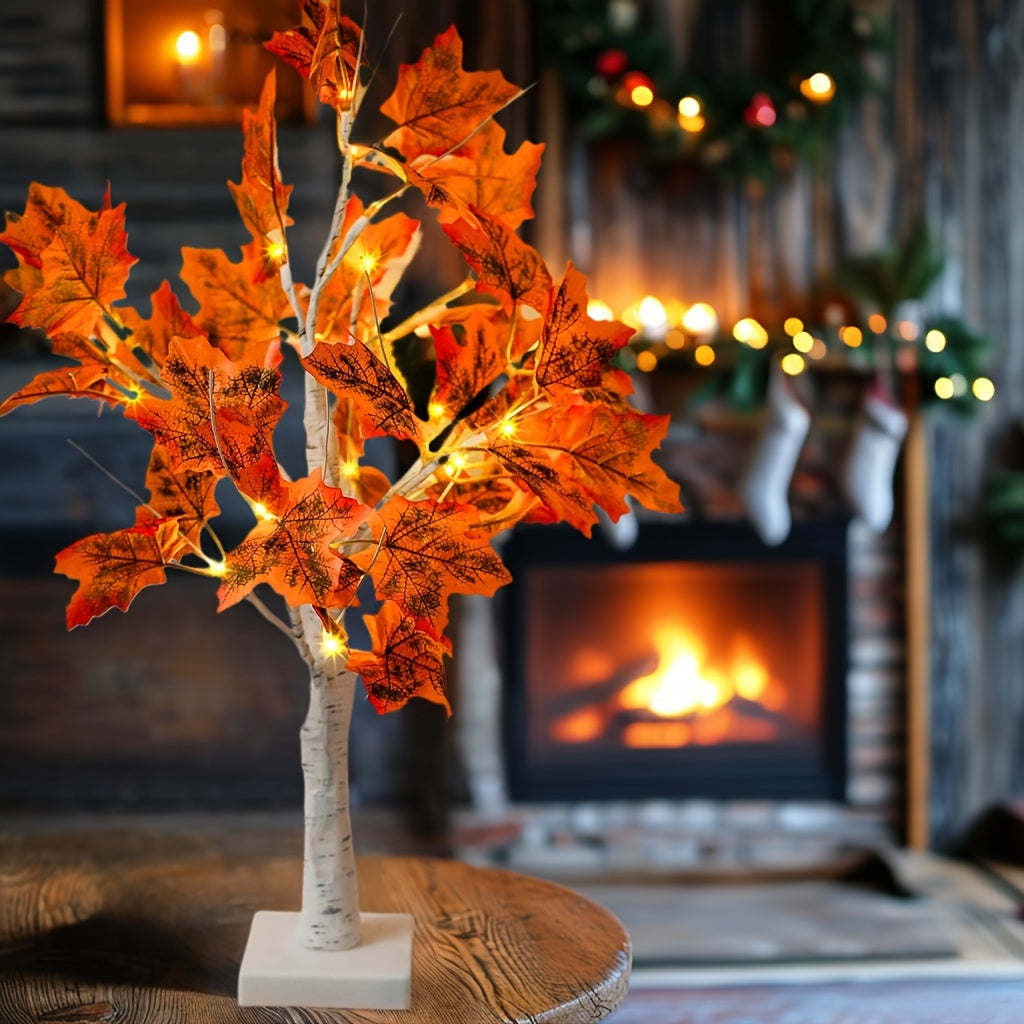 MapleGlow - LED Maple Table Lamp with USB Connection
