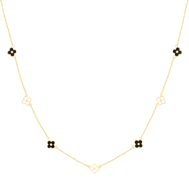 Lilliane - Collier pendentif floral délicat élégant