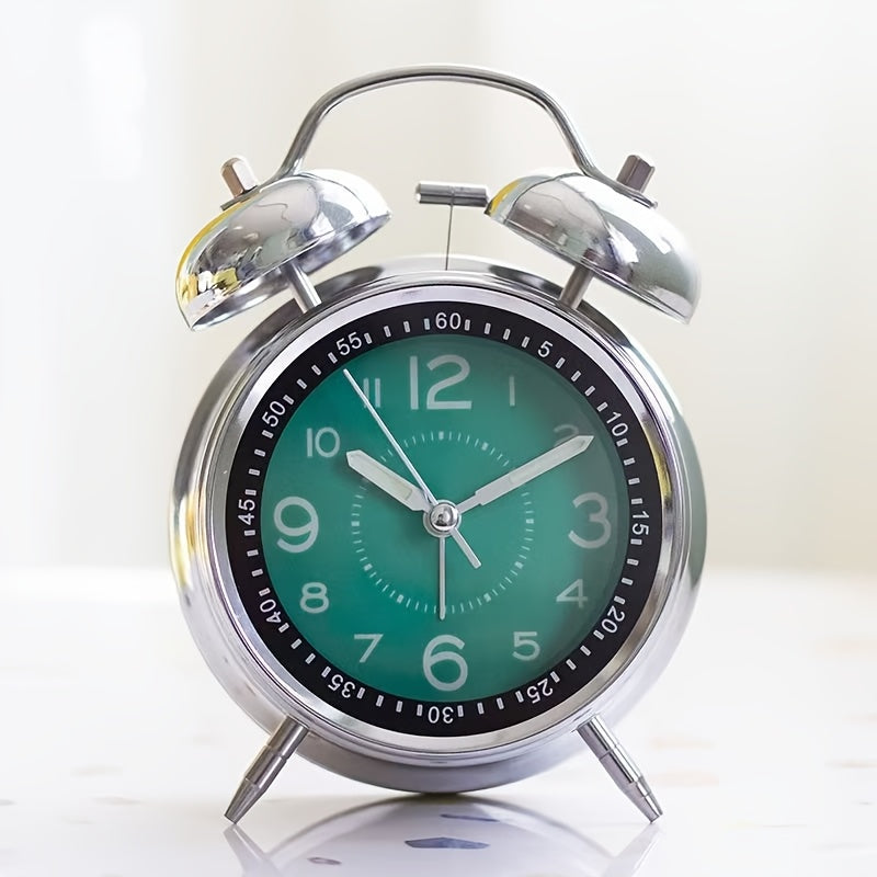 RetroBell Clock - Silent Retro Alarm Clock with Backlight