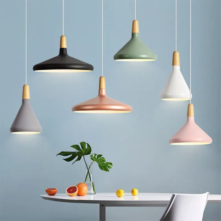 Macaron - Colorful Cone Pendant Light