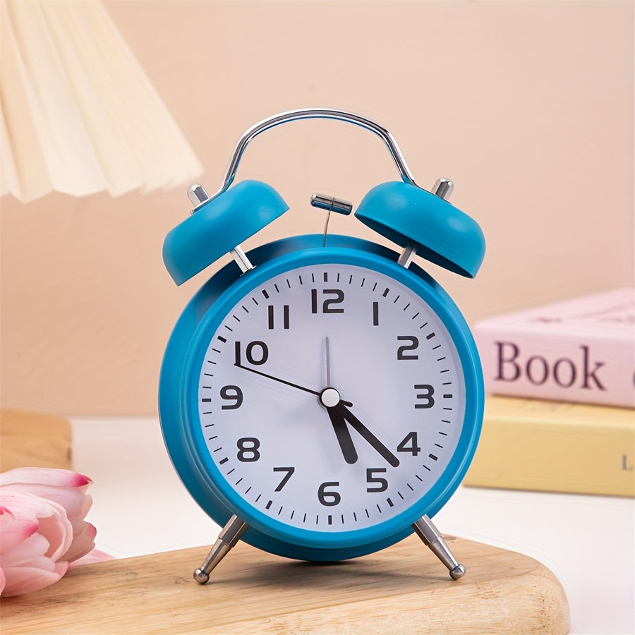 TimeRing Clock - Retro Metal Alarm Clock with Timeless Design