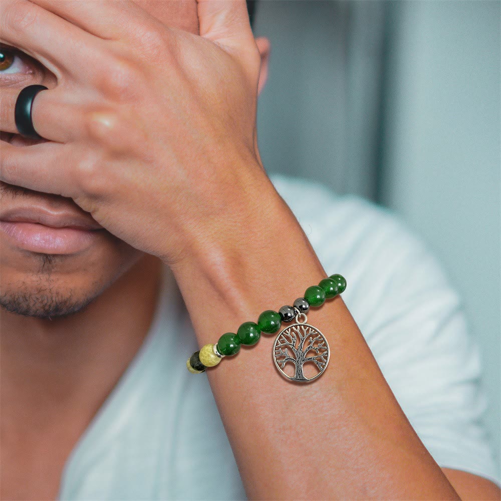 Mila - Bracelet cristal naturel arbre de vie