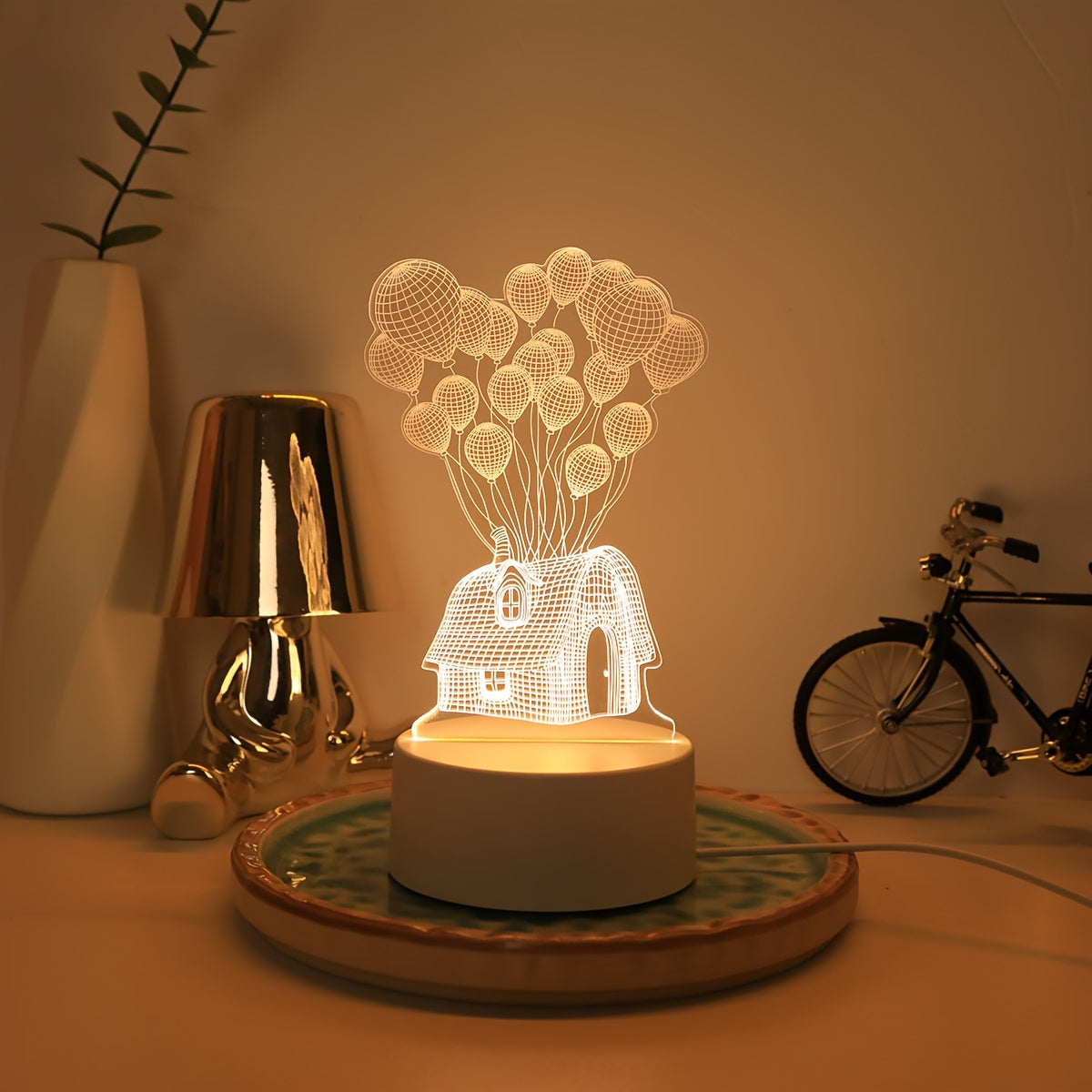 LumiBalloon - 3D LED Balloon Lamp with USB Power