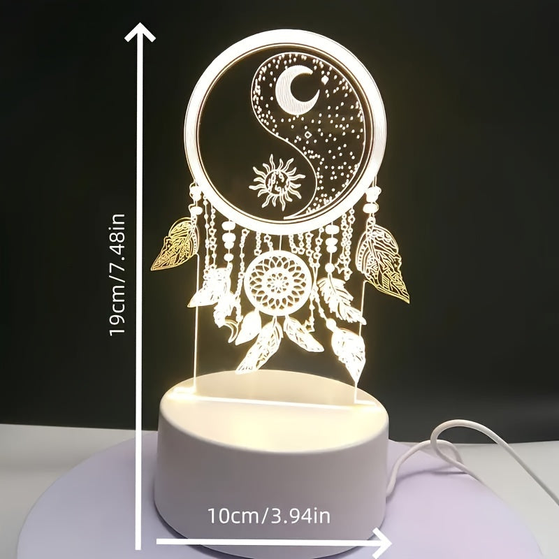 DreamCatcherGlow - 3D Dreamcatcher USB LED Night Light