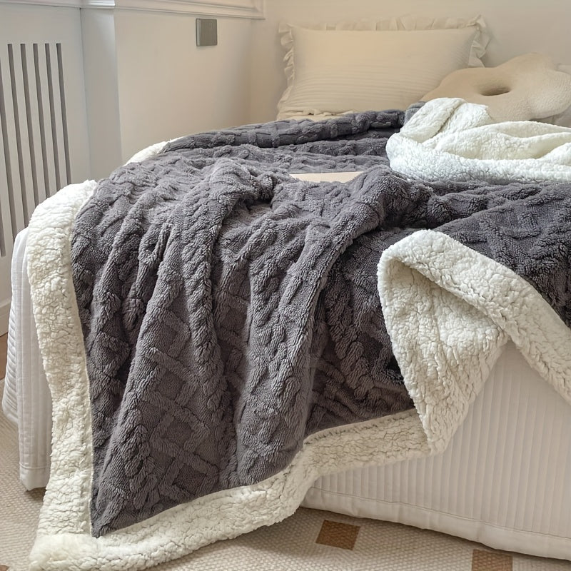 HearthWeave - Reversible Fleece Throw Blanket for Cozy Comfort