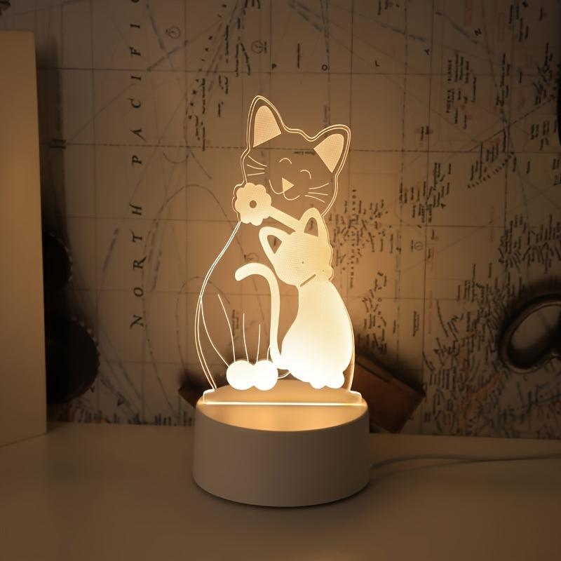 GlowPair - Art Deco Glass Night Light for the Bedroom