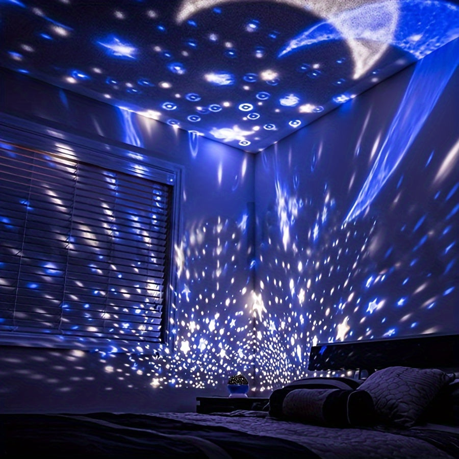 StarryDream - Starry Sky Projector with 12 Colors and 360° Rotation